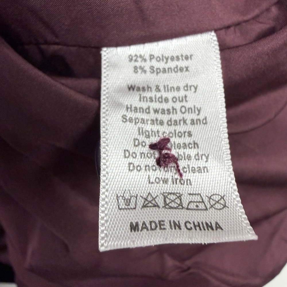 Mia Joy Plum Lolly Velvet Blazer Jacket size 7 - Picture 3 of 4
